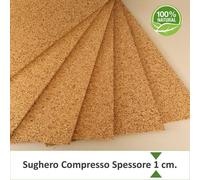 Pannello sottile in sughero compresso 100 x 50 x 1 cm. pacchi da 5 a 20 pannelli