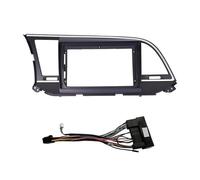 Pannello Stereo Auto Fasce Autoradio Stereo Con Navigatore Satellitare Adatte A Schermi Da 9 Pollici Integrati Nel Cruscotto Per Hyundai Per Elantra 2016 2017 2018 Telaio Radio(Frame and cables)