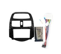 Pannello Stereo Auto Per Chevrolet Per Spark 2010 2011 2012 2013 Mascherina Autoradio 2 DIN Da 9 Pollici Con Supporto Per Pannello Stereo E Cablaggio Telaio Radio