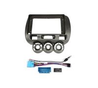 Pannello Stereo Auto Per Jazz 2002-2008 Mascherina Per Autoradio Stereo Da 9 Pollici 2 DIN Con Cornice E Rivestimento Per Cruscotto(B RHD Frame Cable)