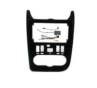 Pannello stereo del cruscotto Fascia Radio Per Renault Per Logan 2009-2013 Per Sandero 2007-2011(Frame-canbus-black A)