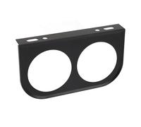 Pannello Strumenti a 2 Fori Supporto per Contachilometri per Auto Universale in Metallo Fisso Permanente 2 Pollici per Veicoli (BLACK)