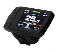 Pannello strumenti LCD per bicicletta elettrica TF01U con connettore SM a 5 pin compatibile con controller che visualizza lo stato della batteria e i codici di errore della velocità