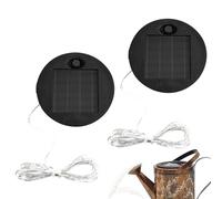 Pannello superiore di ricambio di lanterna solare, 2 % Accessorio per i pannelli delle luci a stringa a LED solare con luci a stringa da 7 cm, pannelli rotondi Accessori per filo di rame per annaffia