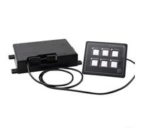 Pannello Switch 6 Gang IP66 Impermeabile 12V-30V DC | Design per ultra compatto, 60% per piccolo, ideale per spazi ristretti, luci LED chiare, montaggio semplice
