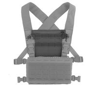 Pannello Tattico Molle, Porta Caricatori per Chest Rig, Accessorio di Espansione per Softair, Compatibile con D3CRM JTAC MK3 MK4 e MKV(Gray)
