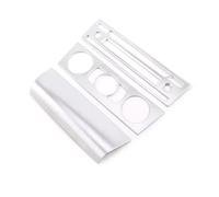 Pannello Telaio Copertura Trim Per BMW Serie 1 E81 2007-2011 Console Centrale Per Auto Pulsante Audio Volume Pomello Uscita Aria Cornice Pannello CD Copertura Modanatura(D'argento)