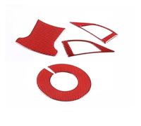 Pannello Telaio Copertura Trim Per Fiat 500 Per Abarth 595 2012-2022 Cornice Per Pulsanti Del Volante In Fibra Di Carbonio Morbida Adesivo Accessori Decorativi Per Lo Styling(F)