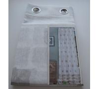 PANNELLO TENDA CONFEZIONATA CON BORCHIE ARTICOLO DORA GRIGIO 140X290