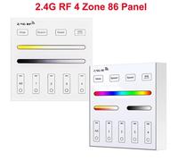 Pannello Touch RF 2.4GHz Tuya 4 Zone Magnetico da Parete per Controller LED