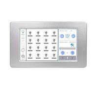Pannello Touch Screen 7 Pollici Master DALI, Controller per 128 Dispositivi, 2 Canali Bus, Gestione Gruppi Scene Timer, Alimentazione 12V DC, per Hotel Casa Sale Riunioni