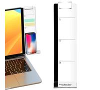 Pannello trasparente per desktop reminder - Blocco note, dock dei promemoria | Trasparente Side Mount Station, Sticky Pad Keeper, desktop usati, pagine di sorveglianza, sale ispezioni, interruttore di