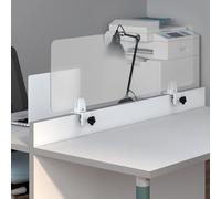 Pannello trasparente per la privacy in acrilico per reception e casse, divisorio per ufficio per studenti, protezione schermo in piedi per spazi di lavoro