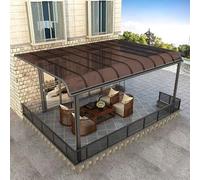 Pannello trasparente per tetti, 80 x 500 cm, spessore 2 mm, in plastica acrilica, per cortili e divisori, copertura per serre, colore marrone