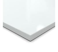 Pannello truciolato da 25 mm, bianco cristallo rivestito in resina melaminica, lunghezza fino a 200 cm, pannelli decorativi con cestino da 2 mm, a scelta: 30 x 60 cm (bordo in ABS completo)