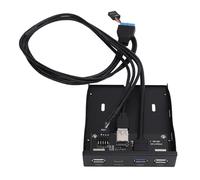 Pannello unità Floppy, Custodia in Ferro 5 Gbps USB3.2 GEN1 Tipo C Hub Pannello Floppy Plug and Play Ad Alta velocità per Desktop