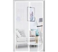 Panngu Zanzariere Magnetiche per Porte Finestre 65x200CM, Zanzariera Magnetica Porta Finestra 2023 Versione Aggiornata, Tenda con Magneti Anti Zanzare, Mosche Insetti - Bianco
