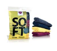 PANNI COLORATI IN MICROFIBRA 20 * 30 MULTIUSO KIT 4 PZ