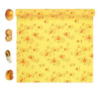Panni di cera d'api, 35 x 100 cm, pellicola naturale biodegradabile, per conservare gli alimenti, tela cerata, riutilizzabile, rotolo di cera d'api flessibile da tagliare