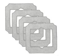 Panni di ricambio per ECOVACS MINI, panni in microfibra lavabili per lavavetri automatizzati, confezione da 4/10, compatibili con W-CC02-0012 (confezione da 4)