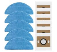 Panni di ricambio per mocio e robot aspirapolvere per ILIFE A30 Pro, sacchetti per aspirapolvere anti intasamento con panni in microfibra per la pulizia igienica del pavimento