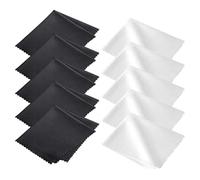 Panni in Microfibra, 10 Pezzi, Microfibra Panno di Pulizia,Panno Pulizia Lenti e Schermi,Panno pulisci Occhiali Salviette,Panni umidi e asciutti per occhiali per La Pulizia di Lenti,Occhiali,Schermi