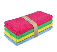 Panni in microfibra BiOHY (set di 4) | Sistema a quattro colori per una pulizia perfetta | Ideale per la pulizia di cucina, mobili e sanitari | Particolarmente potente contro tutti i tipi di sporco