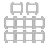 Panni in microfibra morbidi compatibili con robot Lubluelu Ch00 Ch01 Chyw201 Chyw200 per un efficace lavaggio delle finestre senza graffi Riutilizzabili e facili da pulire Fornitura (confezione da 10)