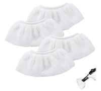 Panni in Microfibra per Pulitori a Vapore,4 Pcs Tampone di Ricambio Lavabili Microfibra per Scopa a Vapore Panni in Microfibra di Ricambio Compatibile Con la Maggior Parte dei Pulitori Vapore
