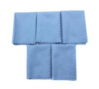 Panni in Microfibra per Pulizia 25x25 cm, Set da 5, per Chitarra, Pianoforte, Violino, Sax, Clarinetto, Flauto, Salviette Morbide per la Cura degli Strumenti Musicali