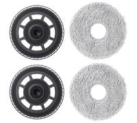 Panni mocio con piastre di ricambio per Dreame X50 Ultra Complete/L40s Pro Ultra/X50 Master/L50 Pro Ultra,per Mova V50 Ultra Complete Robot Aspirapolvere Mop Mop Mop