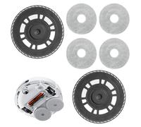Panni mocio con supporto di ricambio, panni con supporto di ricambio, accessori per Dreame L10s Pro Ultra Heat/L10s Ultra Gen2/X30 Ultra/X40 Ultra/L20 Ultra/X40 Master/L40 Ultra, pezzi di ricambio per
