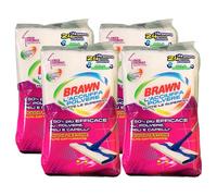 Panni Pavimento Acciuffa Polvere, Su Tutte Le Superfici, Il 50% Più Efficace Su Polvere, Pe-li e Capelli. Nuova Texture, Profumati Aria Di Primavera (Confezione Da 24+4 Panni) (4 Confezioni)