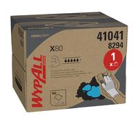 WypAll Panni per la pulizia WypAll X80 Power Clean 8294 azzurri - riutilizzabili - 1 BRAG Box da 160 panni assorbenti azzurri