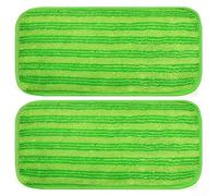Panni per mocio in microfibra a doppio tessuto, compatibili con spazzatrici, efficaci contro sporco e capelli (verde)