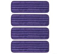 Panni per mocio riutilizzabili in microfibra compatibili con PowerMop Starter Kit e mocio da 13/14/15 pollici, lavabili per una pulizia efficiente del pavimento (viola)