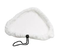 Panni per scopa a vapore, 28 cm, triangolare, in microfibra, riutilizzabili, lavabili, per Steamboy X5, panni di ricambio in fibra bianca con coulisse per pavimenti