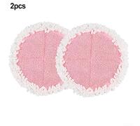 Panni Ricambio Microfibra per BOBOT Mop Elettrico 2pz(pink) | Microfibra assorbente, lavabile in per lavatrice, adatto pavimenti duri, rimozione per polvere efficace