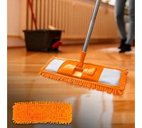 Panni riutilizzabili per mocio - 1 confezione di panni di ricambio per Swiffer 38,1 cm Mop multiuso per la pulizia dei pavimenti, arancione