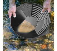 Panning d'oro, PP Mining dragaggio Prospezione Oro Pan Bacino Per Attrezzature di Lavaggio Manuale Sabbia, Lavaggio Accessori Vassoio Setaccio