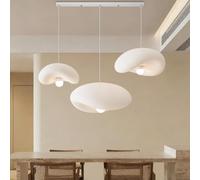 PANNN E27 Lampadario A Tre Luci Lampada A Sospensione Giapponese Wabi-Sabi Lampade Creativa A Forma Di Nuvola Lampada A Sospensione Moderna Bianca Per Sala Da Pranzo Cucina Soggiorni Camere(B2)