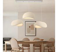 PANNN E27 Lampadario A Tre Luci Lampadario Creativa Wabi-Sabi Paralume In Stile Giapponese A Forma Di Nido D'uccello Lampadario Moderna Adatta Per Camera Da Letto Soggiorno Sala Da Pranzo(B2)