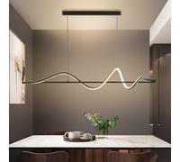 PANNN Lampada A Sospensione LED Lampada A Sospensione Dimmerabile Ad Anello Lampada da Tavolo A Sospensione A Spirale Moderna per L'illuminazione Decorativa del Ristorante del caffè(C-120CM)