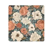 Panno adesivo colorato floreale per fotocamera, quadrati, magici, autoadesivi, per obiettivo della fotocamera, protezione antigraffio per obiettivi, borsa per il trucco, 35,1 x 35,1 cm, Multicolore,