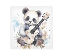 Panno adesivo per fotocamera a forma di panda, quadrati, magici, autoadesivi, per obiettivo della fotocamera, antigraffio, protezione per obiettivo, borsa per il trucco, 35,1 x 35,1 cm, Multicolore,