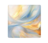 Panno adesivo per fotocamera color oro e blu, quadrati, magici, autoadesivi, per obiettivo della fotocamera, protezione antigraffio per obiettivi, borsa per il trucco, 35,1 x 35,1 cm, Multicolore,