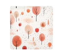 Panno adesivo per fotocamera con albero della foresta, quadrati, magici, autoadesivo, per obiettivo della fotocamera, antigraffio, protezione per obiettivo, borsa per il trucco, 35,1 x 35,1 cm,