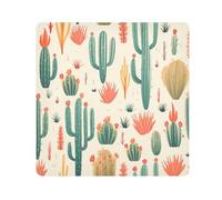 Panno adesivo per fotocamera con cactus deserto, quadrati, magici, autoadesivo, per obiettivo della fotocamera, antigraffio, protezione per obiettivo, borsa per il trucco, 35 x 35 cm, Multicolore,