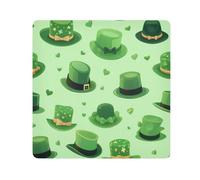 Panno adesivo per fotocamera con cappello di San Patrizio, quadrato magico autoadesivo panno per obiettivo fotocamera antigraffio protezione obiettivo borsa di panno per il trucco 35,1 x 35,1 cm,