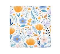 Panno adesivo per fotocamera con fiori colorati, quadrati, magici, autoadesivi, per obiettivo della fotocamera, protezione antigraffio per obiettivi, borsa per il trucco, 35,1 x 35,1 cm, Multicolore,